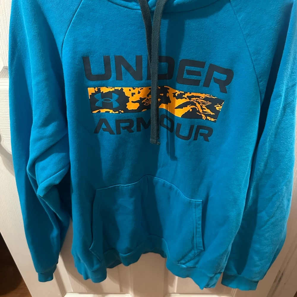 Under armour LG youth Teal Hoodie